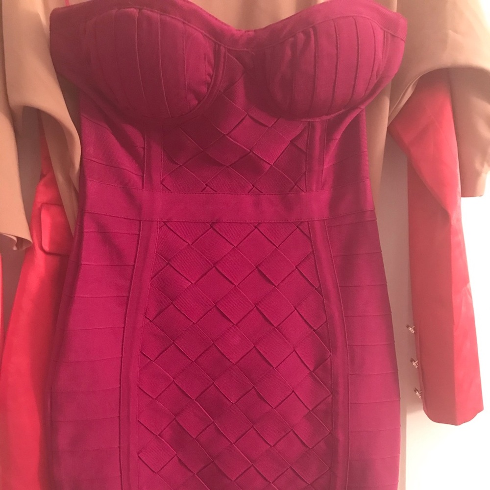 Bodycon strapless dress Fashion nova